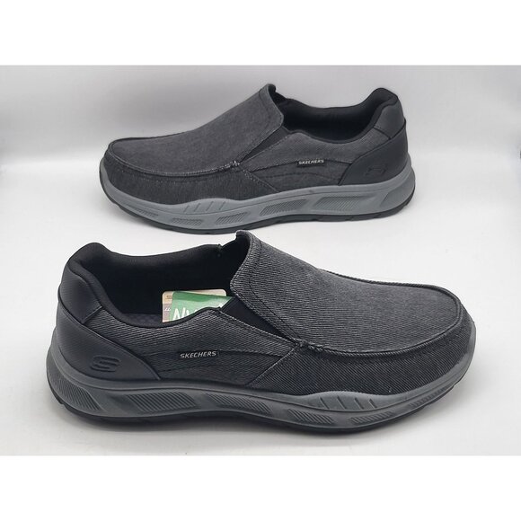 Skechers Relaxed Fit Cohagen Vierra Mens Slip On Black Casual Loafer Size 13 - Picture 4 of 11